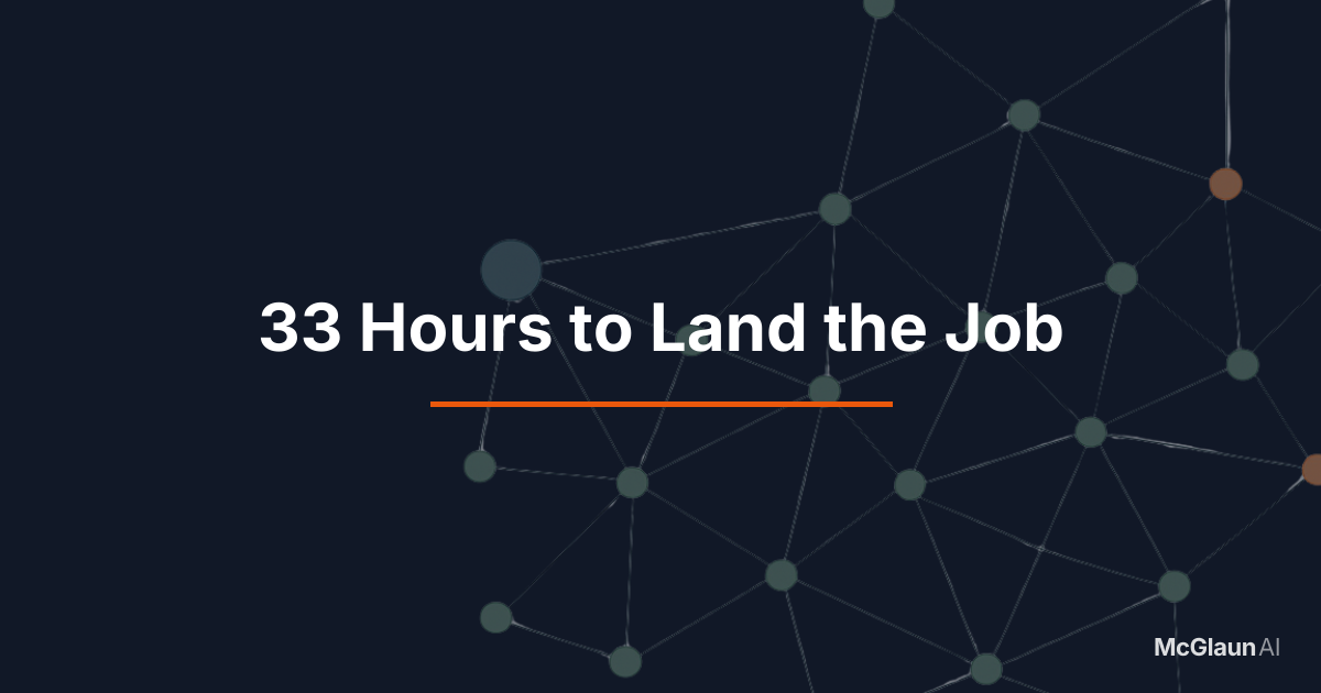 33 Hours to Land the Job